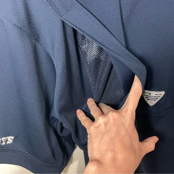 Columbia Dallas Cowboys Performance Fishing Gear Polo size Medium - Picture 5 of 5